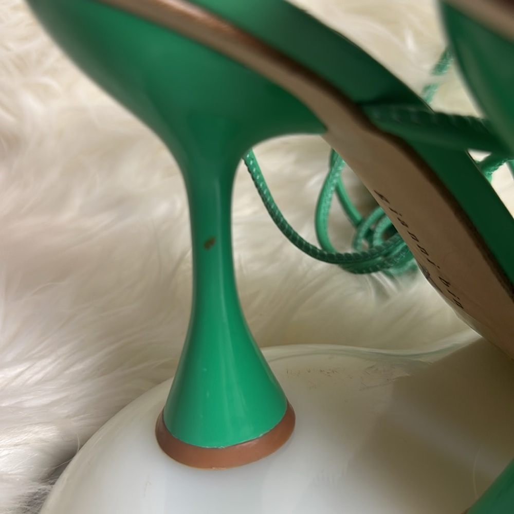 Gianni Bini Green Strappy Women's Shoes - Picture 7 of 9